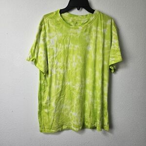 Lululemon Athletica  All Yours Tee Tie Dye Shirt Neon Green Comfy